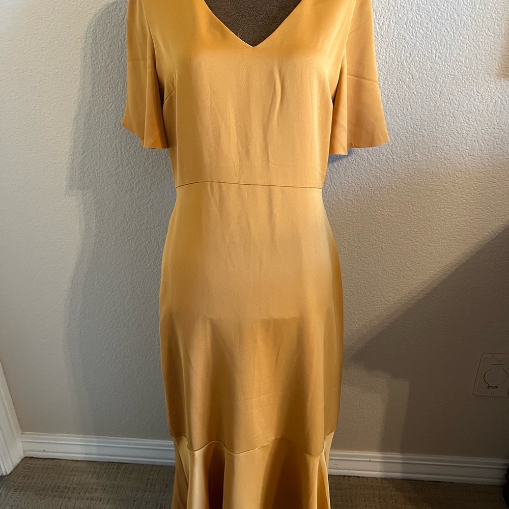 Elegant Mustard Dress